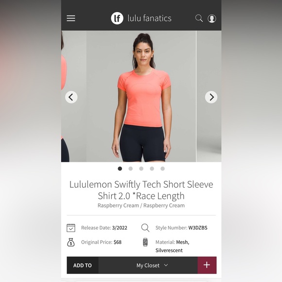 lululemon athletica Tops - Lululemon swiftly